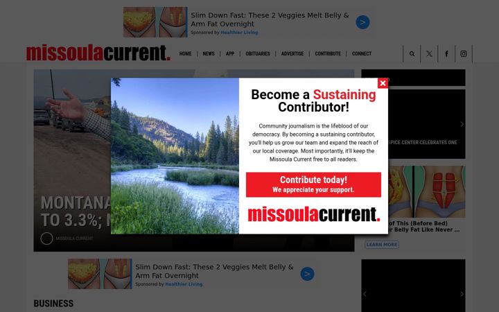 Capture d'écran de missoulacurrent.com