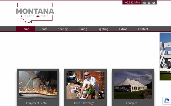 Screenshot of missoulaeventrental.com