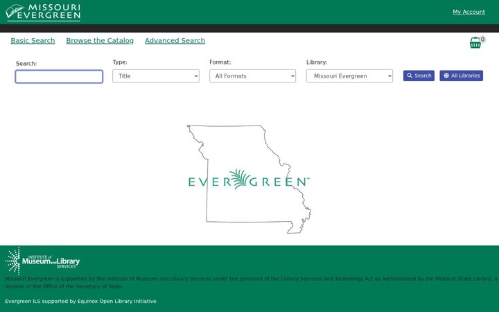 Screenshot of missourievergreen.org