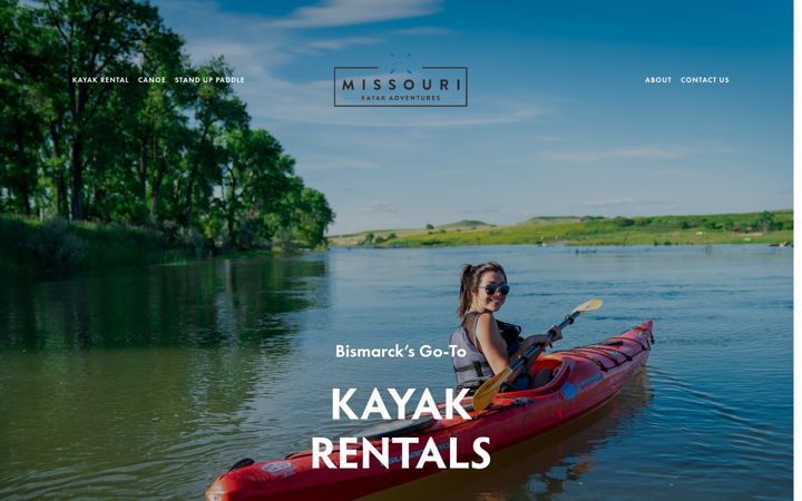 Screenshot of missourikayakadventures.com
