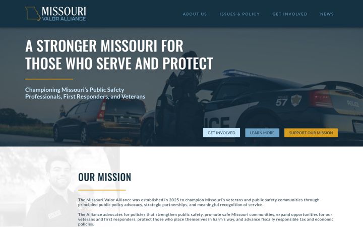 Screenshot of missourivaloralliance.com