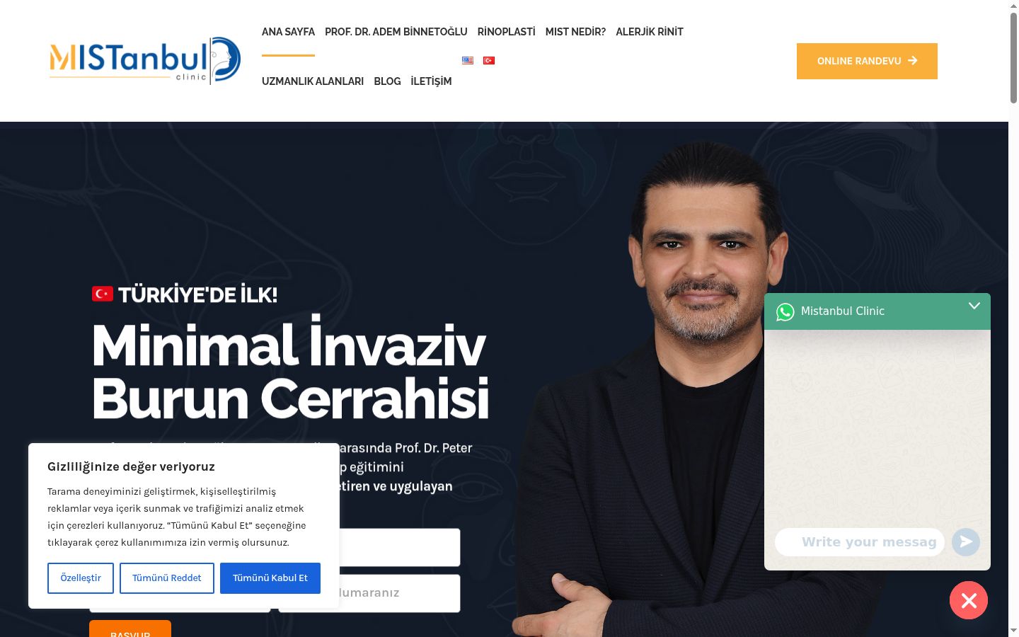 Screenshot tal-banner tal-kunsens muri qabel kwalunkwe interazzjoni
