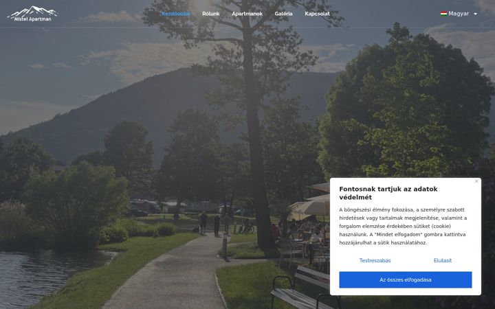 Screenshot of mistelapartman.com