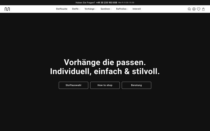 Screenshot of mistercurtain.de