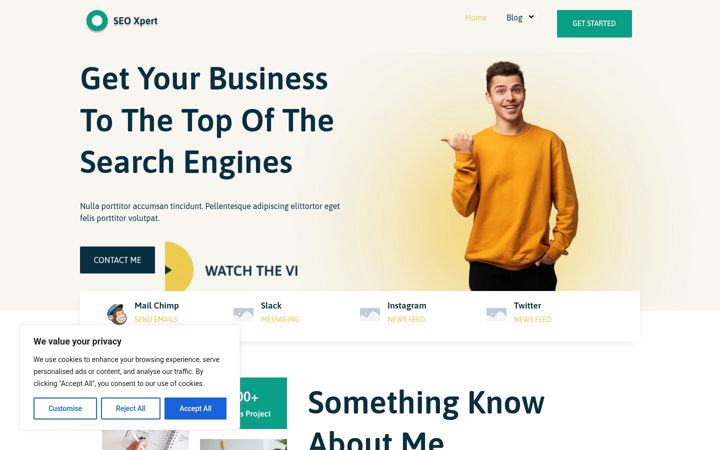 Screenshot of mistervisible.com