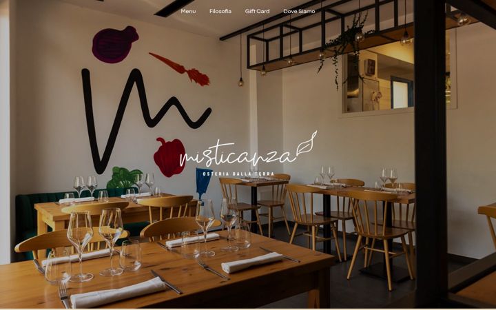 Screenshot of misticanzaosteria.com