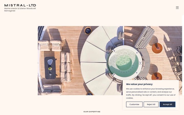 Screenshot of mistral-ltd.com