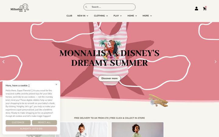 Screenshot of misuenoskids.com