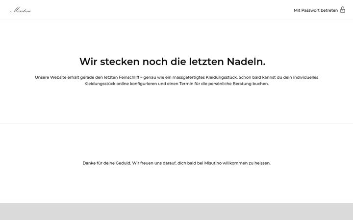 Screenshot of misutino.com