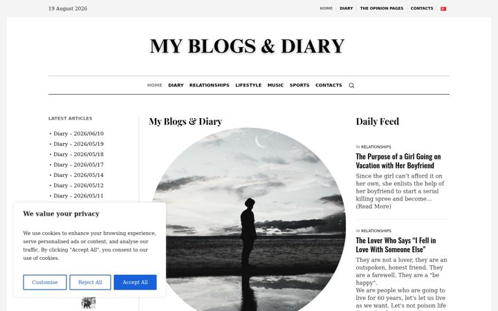 Screenshot of miswiwrites.com