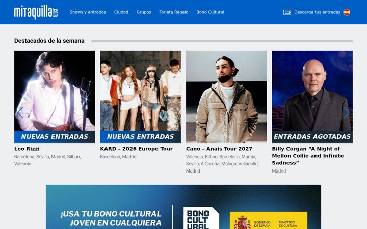 Screenshot of mitaquilla.com