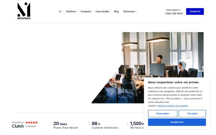 Screenshot of mitatech-consulting.com