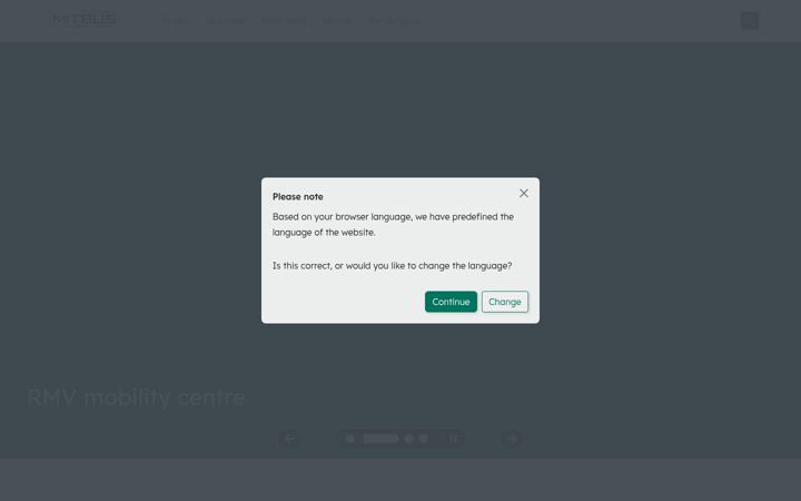Screenshot ta' mitbus.de
