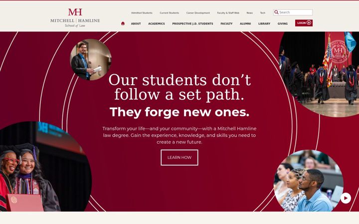 Screenshot of mitchellhamline.edu
