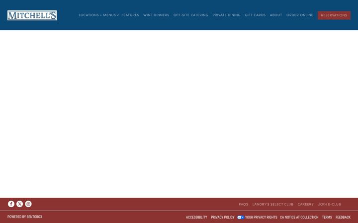 Screenshot of mitchellsfishmarket.com