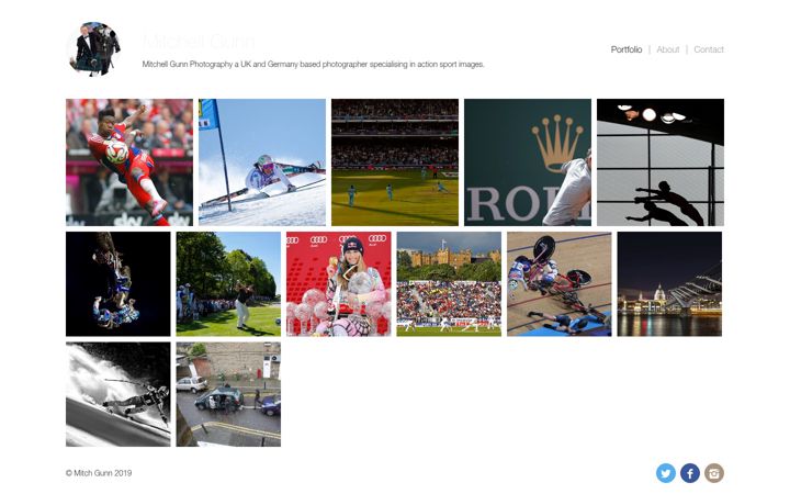 Screenshot of mitchgunn.com