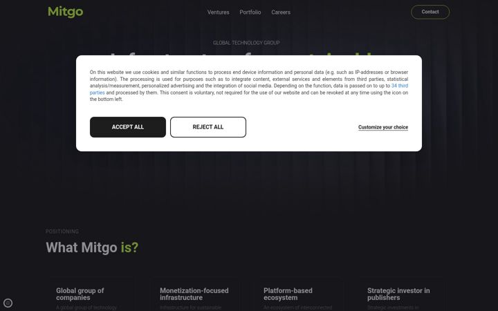 Screenshot of mitgo.com