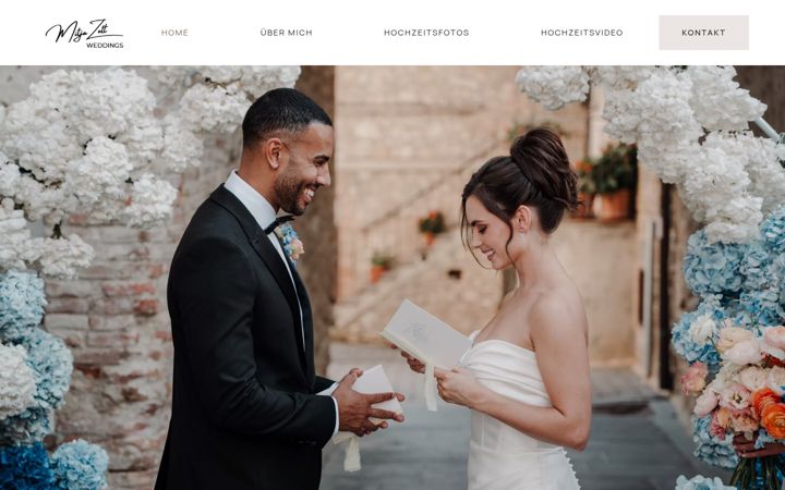 Screenshot of mitja-zett-weddings.com