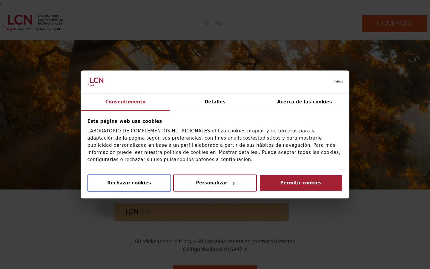 Kuvakaappaus suostumusbannerista, joka näytettiin ennen mitään vuorovaikutusta