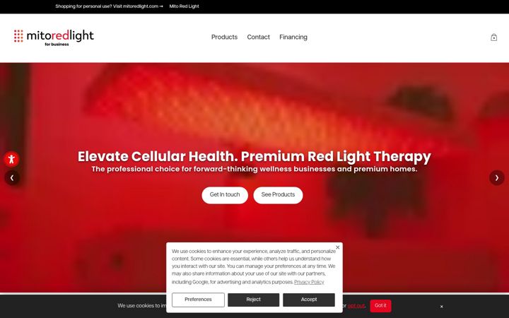 Screenshot of mitoredprofessional.com