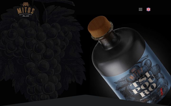 Screenshot of mitosdistillery.gr