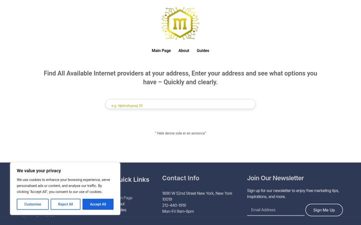 Screenshot of mitpristjek.com