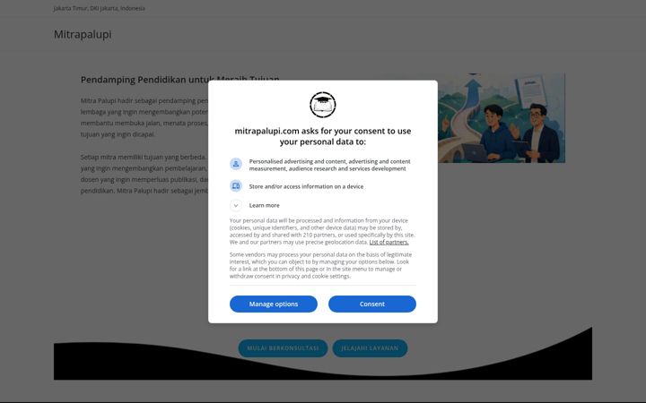 Screenshot of mitrapalupi.com