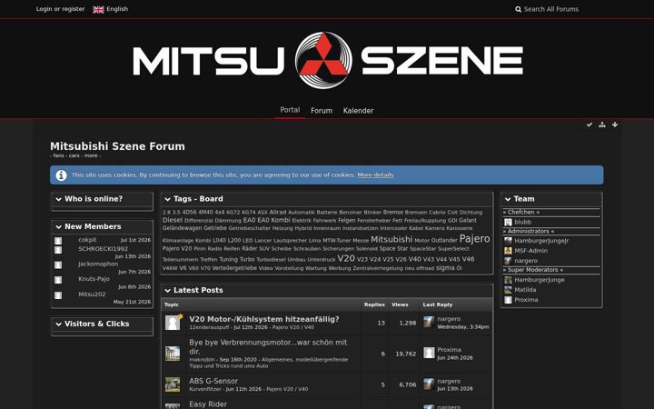 Screenshot of mitsu-szene.de