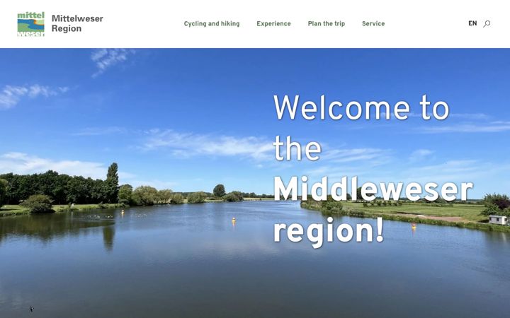 Screenshot of mittelweser-tourism.com