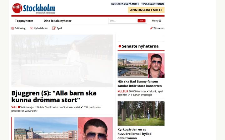 Screenshot of mitti.se