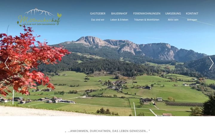 Screenshot of mittnackerhof.com