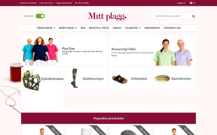 Zrzut ekranu mittplagg.se