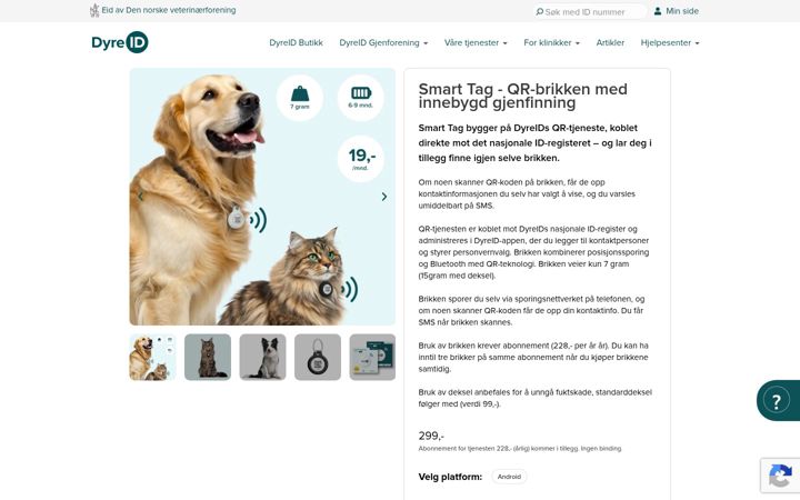 Screenshot of mittspor.com