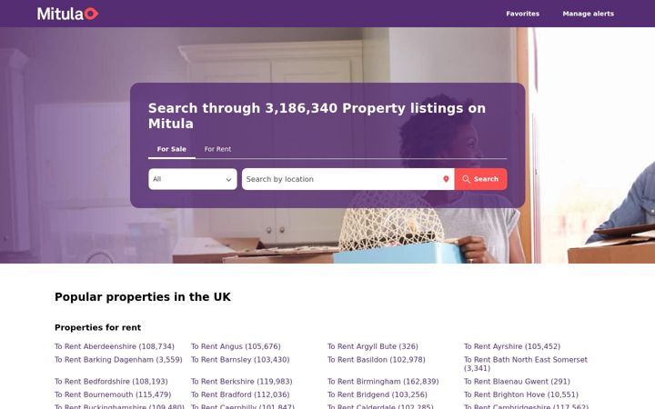 Screenshot of mitula.co.uk