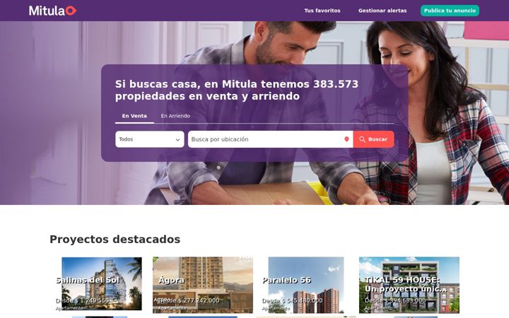 Zrzut ekranu mitula.com.co