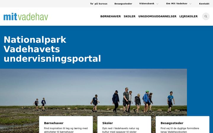 Screenshot ta' mitvadehav.dk