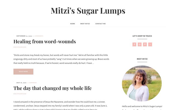 Screenshot of mitzissugarlumps.com