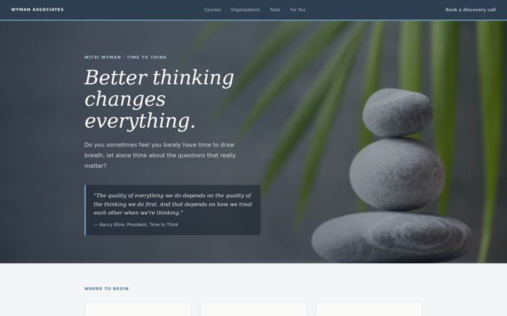 Screenshot of mitziwyman.com