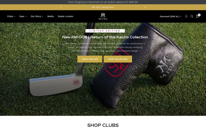 Screenshot of miuragolf.com