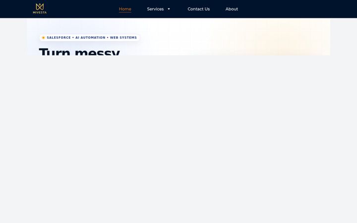 Screenshot of mivesta.com