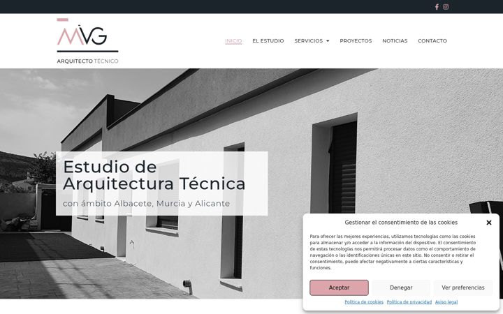 Screenshot of mivgarquitectura.com