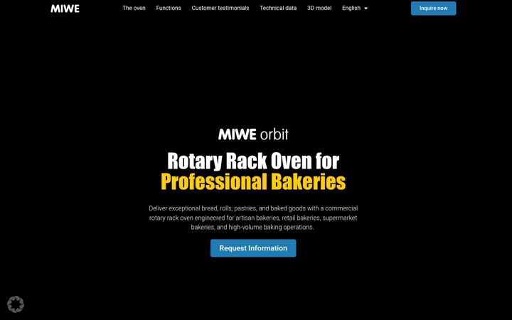 Screenshot of miwe-orbit.com