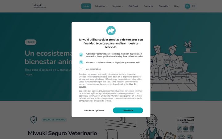 Screenshot of miwuki.com