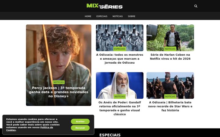Screenshot of mixdeseries.com.br