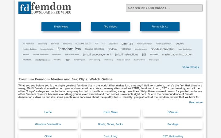 Screenshot of mixfemdomcc.com