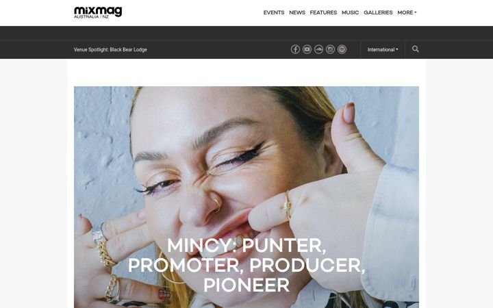 Captura de ecrã de mixmag.net.au