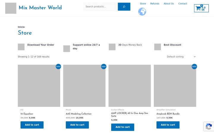 Screenshot of mixmasterworld.com