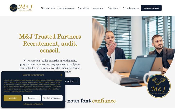 Screenshot of mj-trustedrecruitment.com