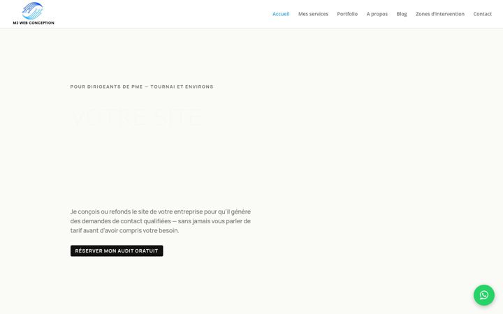 Screenshot of mj-webconception.com