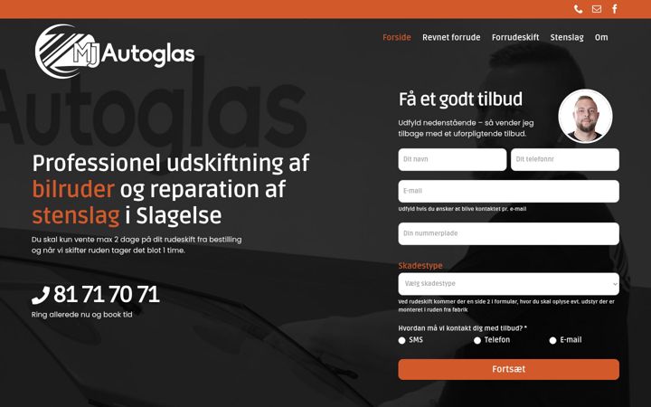 Screenshot ta' mjautoglas.dk